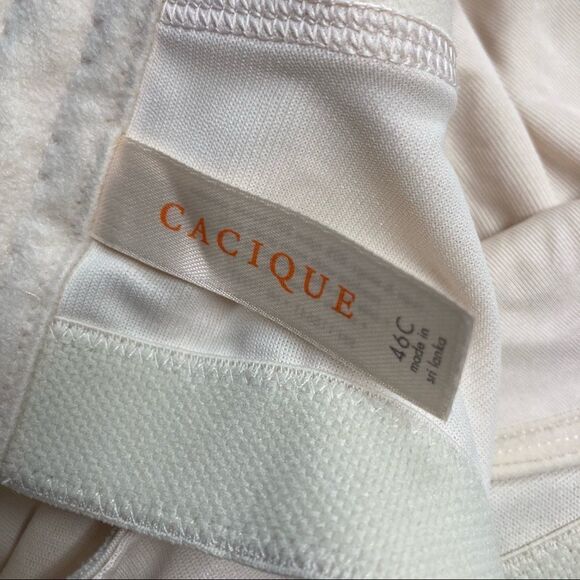 CACIQUE, Women’s light beige bra, Size‎ 46C, NO UNDERWIRE, adjustable straps - Picture 8 of 9